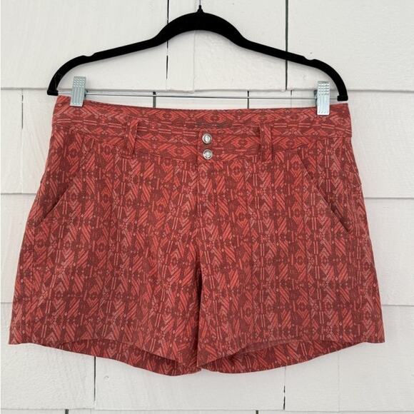 Columbia Women's 8 Saturday Trail Shorts Aztec Geo South Western Gorpcore Hiking - Picture 1 of 7